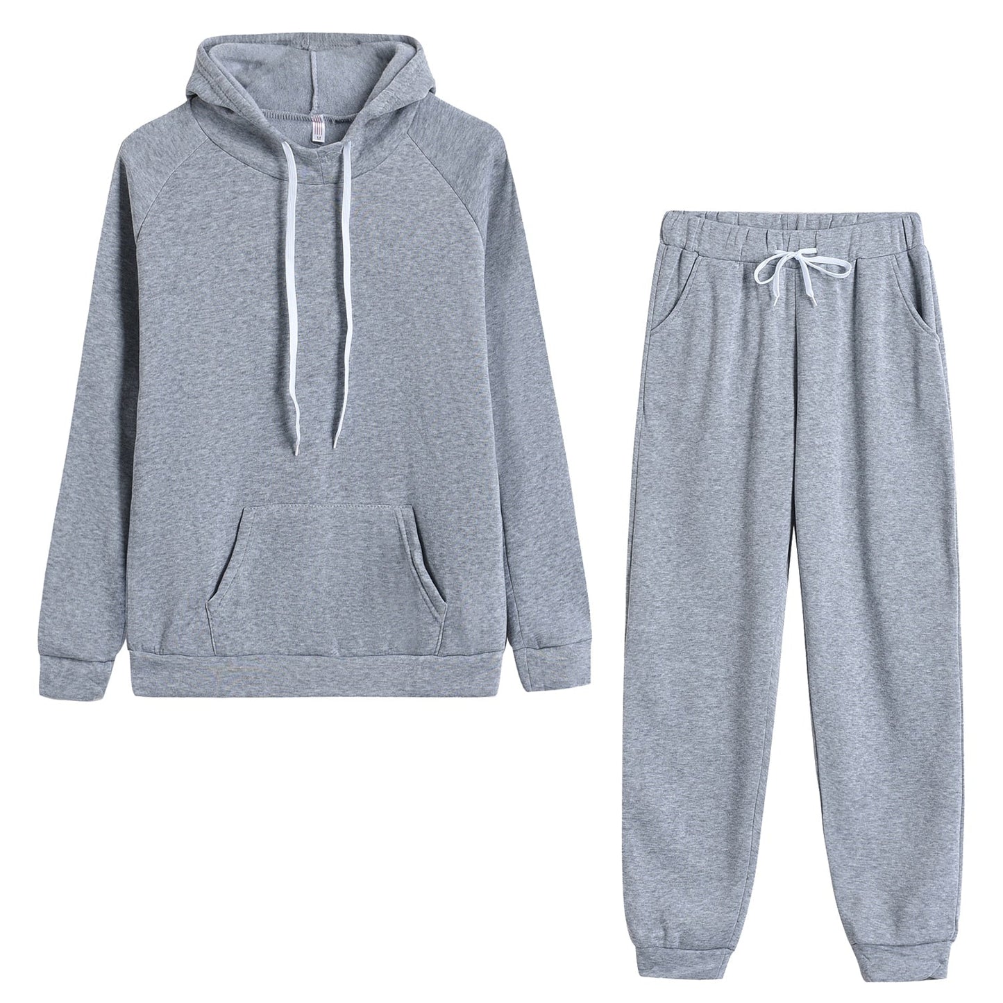 Autumn Women's Fleece Tracksuit 2 Pieces Set Pullover Hoodies+Pants Sport Suit Female Winter Warm Sweatshirt Suit for Woman