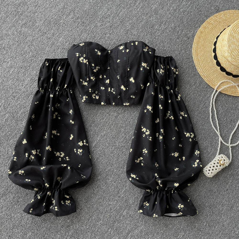Valentina Puff Sleeves Blouse Top