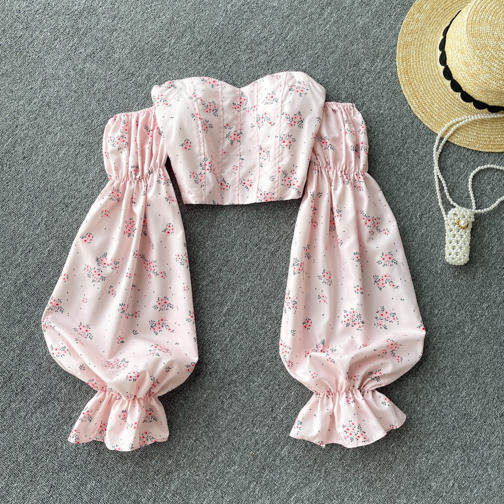 Valentina Puff Sleeves Blouse Top