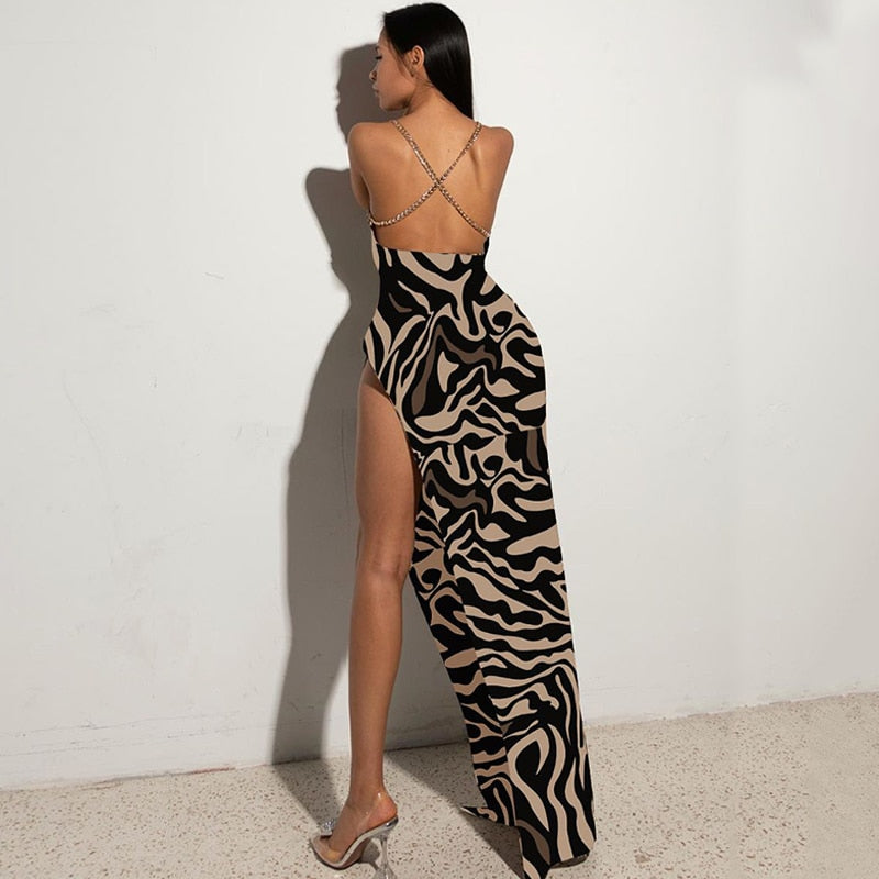 Elora Animal Print Dress