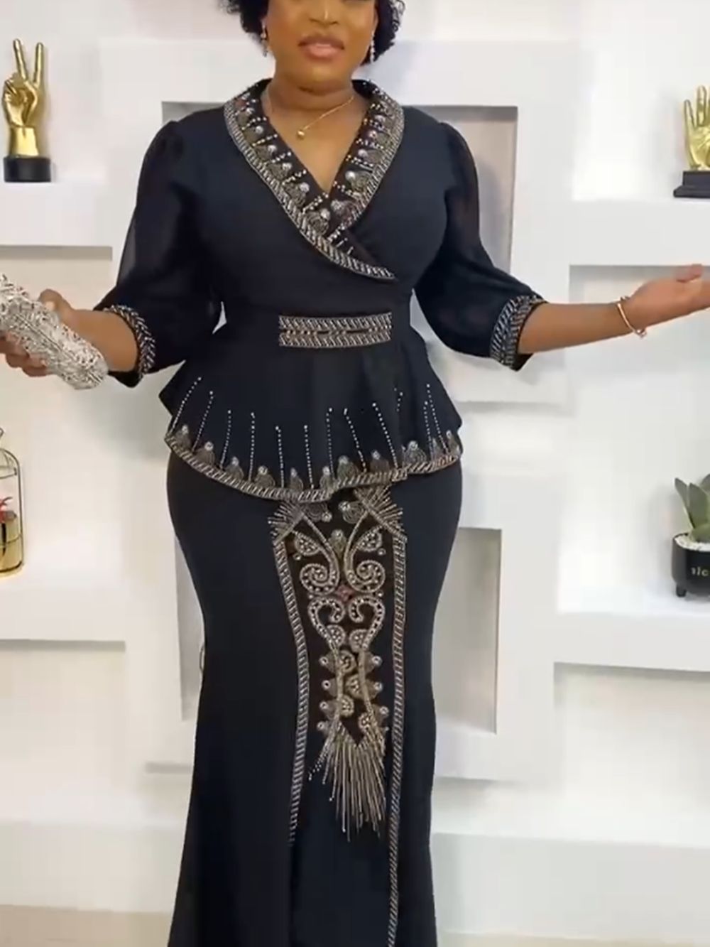 2 Pieces Set Plus Size Clothes Dashiki Skirts And Top for Women Ankara Wedding Party Gown Outfits New Robes