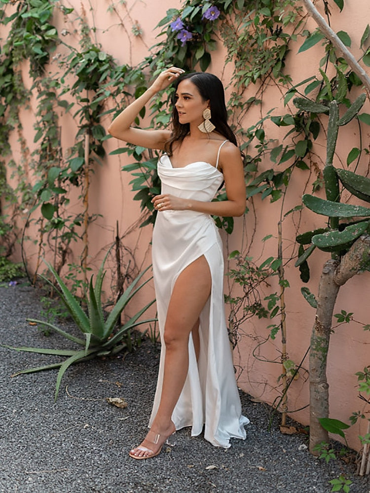 Scarlett Cowl Neck Evening Dress